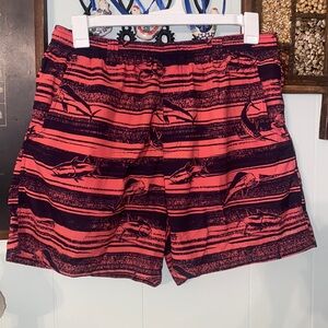 Columbia PFG Omni-Shade Men’s Lined Swim Trunks Fish Design